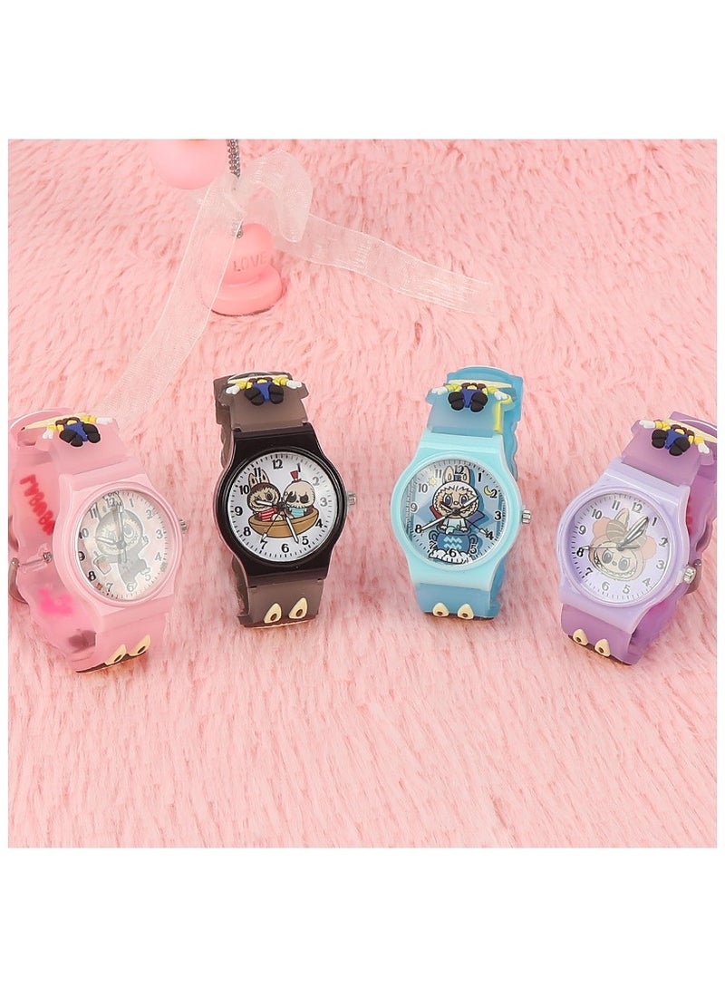 LABUBU Girls' Watch - 3D Cartoon Waterproof Toddler Watch, a gift for girls aged 2-8 years old, also suitable as a toy for girls aged 3, 4, 5, 6, and 7 years old - Children's Gift - Image 2